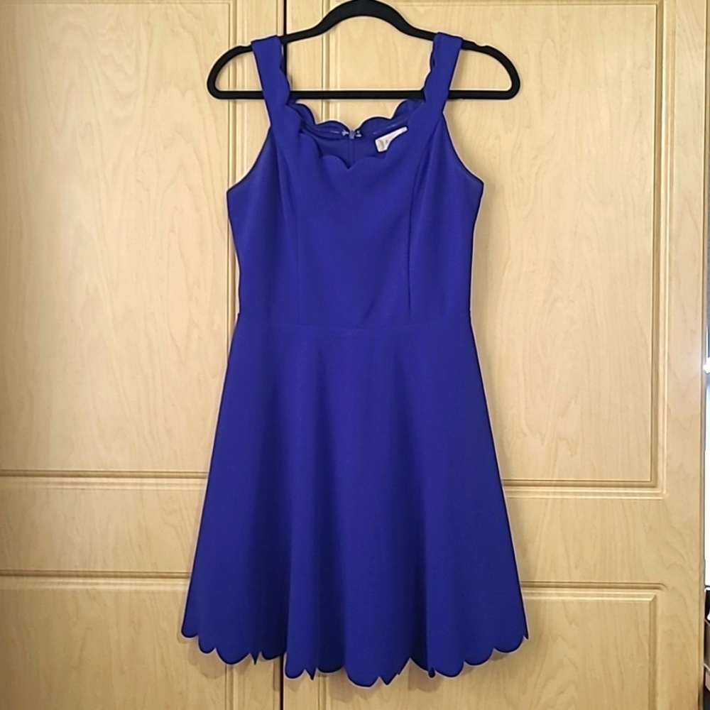 Scalloped Mini Dress